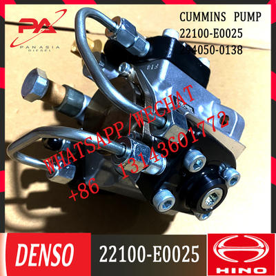 Pasokan pabrik profesional 22100-E0025 J08E mesin diesel pompa injeksi bahan bakar diesel untuk bagian excavator 294050-0138
