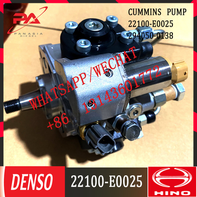 Pasokan pabrik profesional 22100-E0025 J08E mesin diesel pompa injeksi bahan bakar diesel untuk bagian excavator 294050-0138