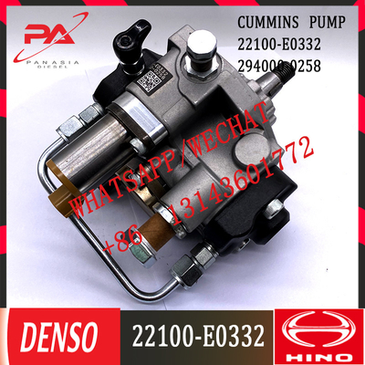 294000-0258 Pompa Injeksi Diesel 22100-E0332 Bagian Otomotif Tekanan Tinggi