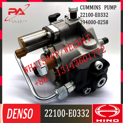 294000-0258 Pompa Injeksi Diesel 22100-E0332 Bagian Otomotif Tekanan Tinggi
