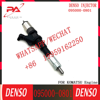 0950000801 Original Auto Parts Diesel Fuel Injector Engine Common Rail Injector 6156-11-3100 095000-0801 Mesin Injektor