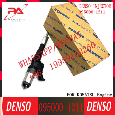 Injektor bahan bakar Common Rail 095000-1211 095000-1210 6156-11-3300 untuk KOMATSU FC450-7 6D125 PC400-7 PC450-7