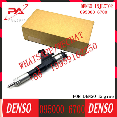 Injektor bahan bakar Diesel Common Rail 095000-6700 095000-6701 9709500-670 0950006700 0950006701 untuk HOWO VG1540080017A R61540
