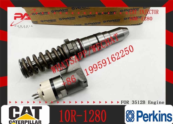 Injektor bahan bakar berkualitas tinggi 10R1280 Cocok untuk Caterpillar 3512B 3516B Injektor bahan bakar Aksesoris mesin teknik 10