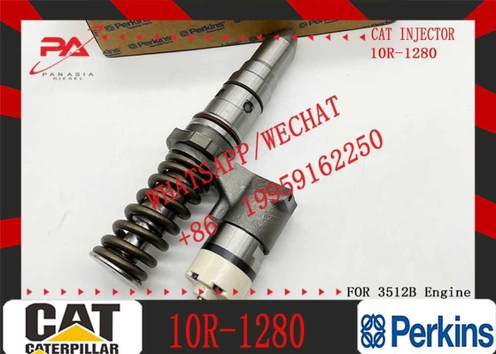 Injektor bahan bakar berkualitas tinggi 10R1280 Cocok untuk Caterpillar 3512B 3516B Injektor bahan bakar Aksesoris mesin teknik 10