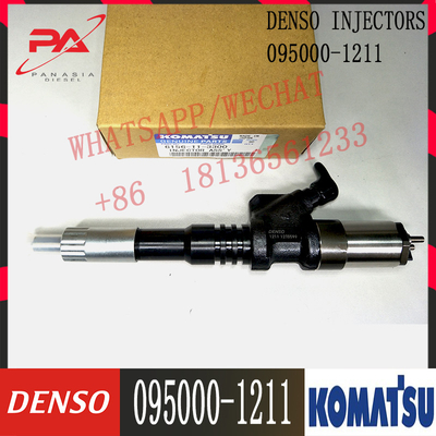 Bagian Excavator Mesin SA6D125E Komatsu Fuel Injectors Nozzle Assy 6156-11-3300 095000-1211 Untuk PC400