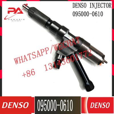 Injektor bahan bakar common rail asli 095000-0610 RE543605 RE543352 SE502556 9.0D HINO PC11