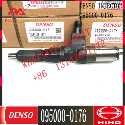 Injektor bahan bakar common rail asli 095000-0176 untuk HINO J08C 23910-1033 23910-1034 S2391-01034 095000-0175 095000-0176