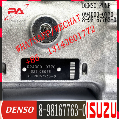Pompa Bahan Bakar Injeksi Diesel Common Rail 094000-0770 Untuk IS-UZU 6WG1 8-98167763-0