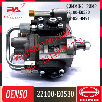 DENSO Bahan bakar diesel pompa injeksi bahan bakar HP4 294050-0491 22100-E0530 untuk Hino YM7 2940500491