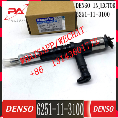 PC450-8 Excavator 6D125 bagian-bagian mesin injektor bahan bakar 6251-11-3100 095000-6070