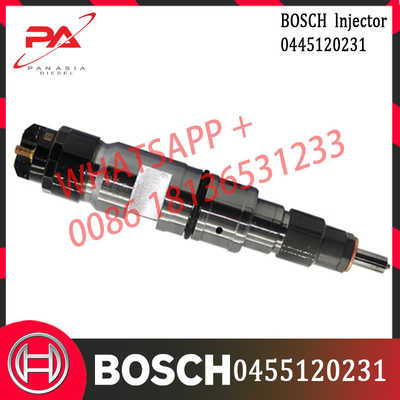 Injektor bahan bakar common rail 0445120059 0445120231 untuk excavator Komatsu PC200-8