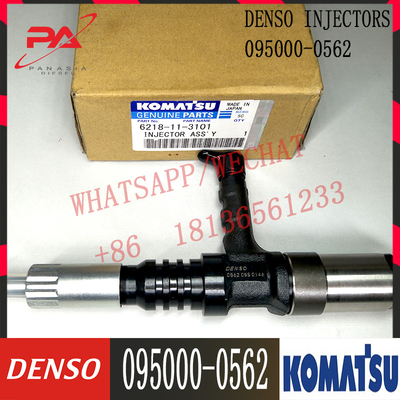 Injector Common Rail Asli 095000-0562 Untuk KOMATSU 6218-11-3101 6218-11-3102