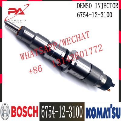6745-12-3100 Komatsu Diesel PC300-8 PC300LC-8 PC350LC-8 D65EX-15E0 Injektor Bahan Bakar Mesin 6745-12-3100 0445120236